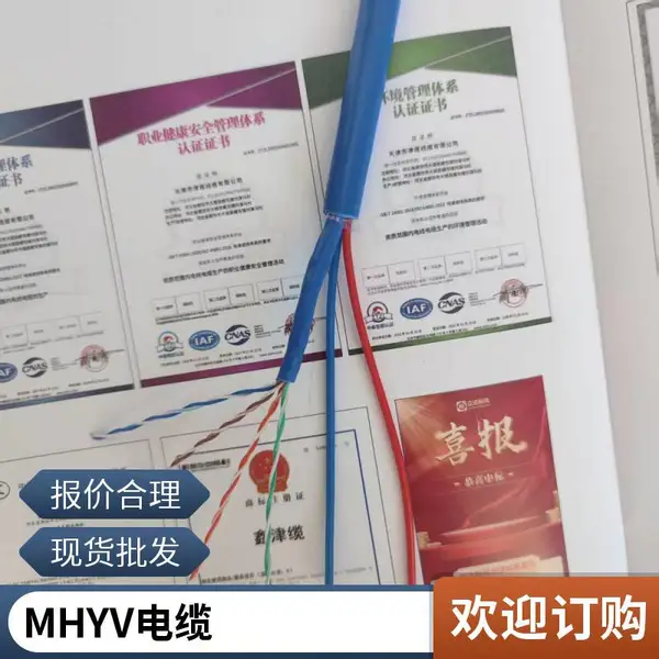 矿用网线MHYV-4*2*0.5mm 津缆线缆厂家 铠装地埋煤矿用通信电缆