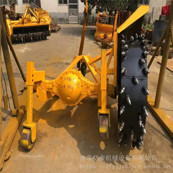 加厚型水泥地面开槽机 拖拉机爬行档带动地面开槽机 改装爬行档圆盘开沟机
