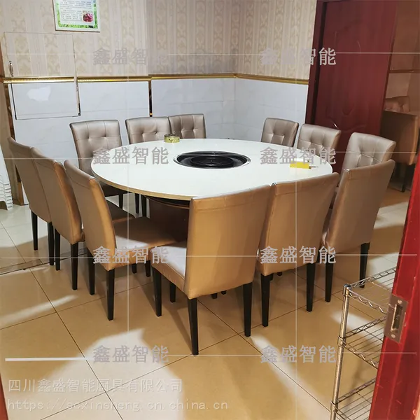 商用家用大理石不锈钢无烟天然气液化气烤涮桌火锅烧烤桌烤肉桌