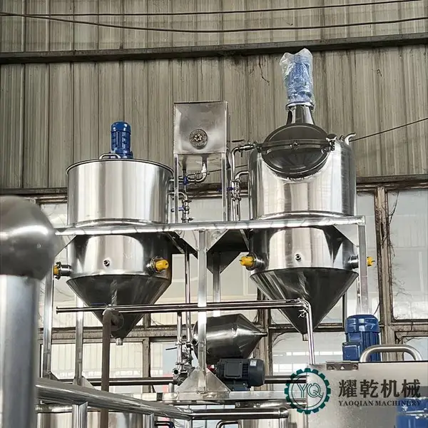 小型食用油精炼设备 油厂用小型精炼设备 多功能油脂炼油机