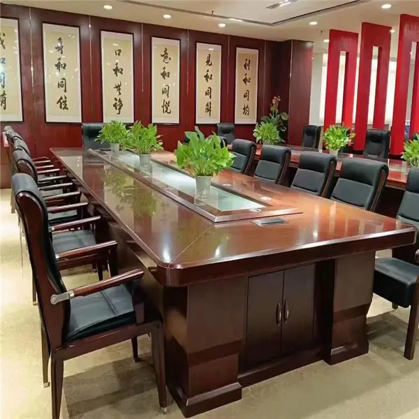 班台会议桌,升降款会议桌 天津企业办公多档调节适配站坐会议