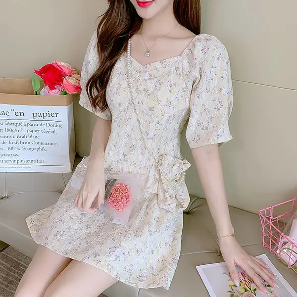 2025新款夏装妈妈装时尚连衣裙中老年女装半袖中老年气质短袖大码