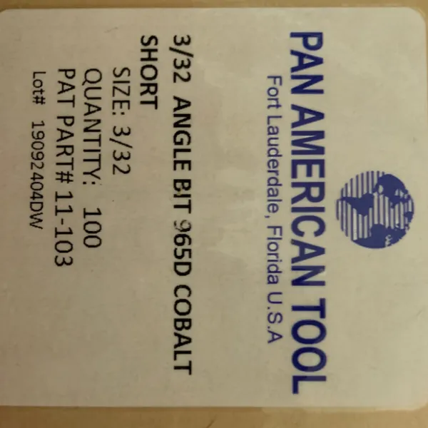 优势供应 panamericantool 螺纹柄钻头 11-103