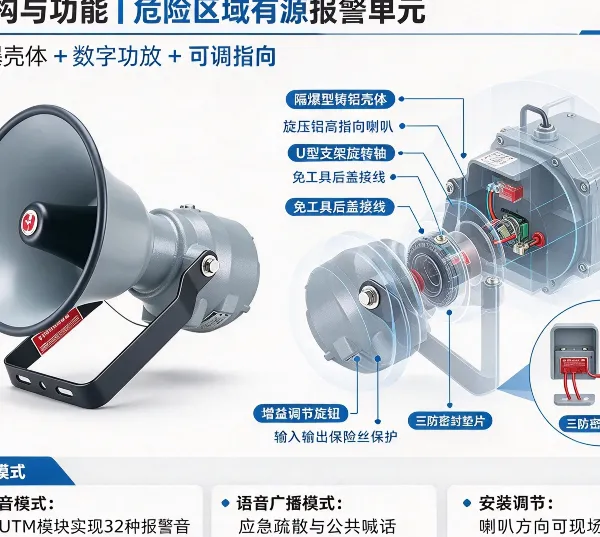 Federal Signal防爆有源号角扬声器300X-024 15W,24VAC/DC