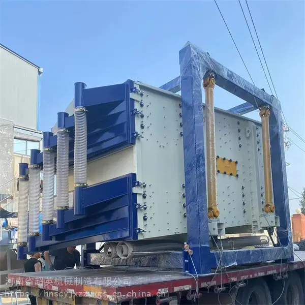重钙粉筛选机石英砂直线方摇筛//建材行业方型摇晃筛