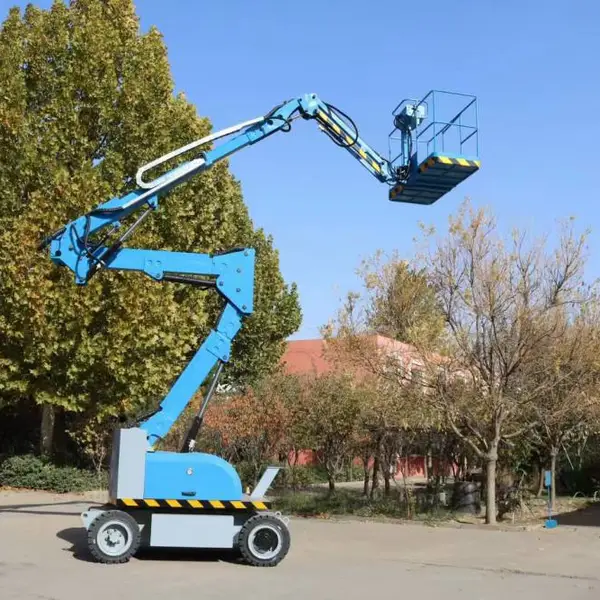 曲臂升降机移动式自行高空作业车伸缩臂维修路灯电动液压升降平台