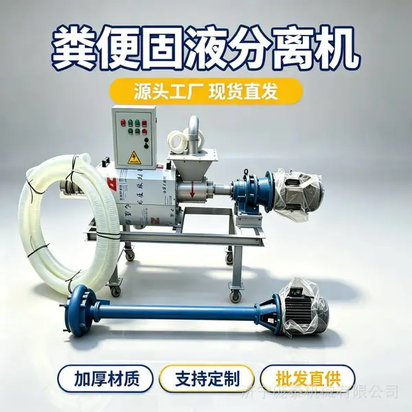 微滤款干湿脱水机 斜筛式牧场挤干机 自动进料固液分离机
