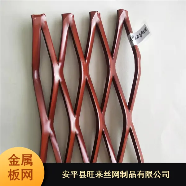 旺来丝网低碳钢板机械剪切金属板网 工艺品制作喷防锈漆菱形孔金属板网