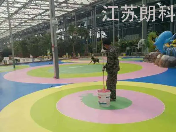 喷涂聚脲防水涂料 儿童乐园游乐场聚脲地坪工程