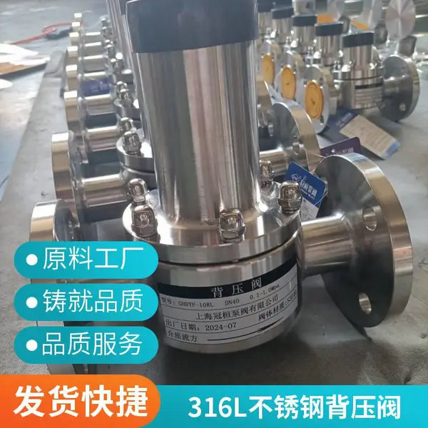 BYF-16P DN150 法兰不锈钢背压阀防止虹吸保护系统