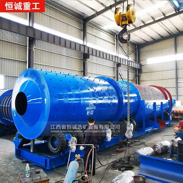 江西恒诚大型淘金设备 沙金选矿机械 含黏泥沙金矿选矿工艺流程设计