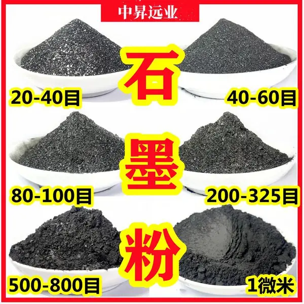 高纯石墨粉 鳞片颗粒进口石墨粉200目到2000目每袋25KG