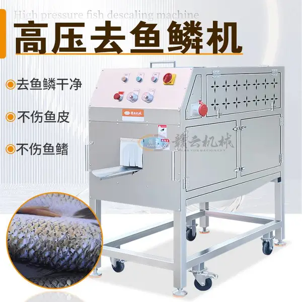网链式高压去鳞机 鱼类去鳞设备 水产加工脱鳞流水线 洗鱼去鳞设备