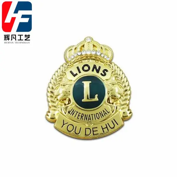 金属车标定制,锌合金车标制作,狮子会车标价格