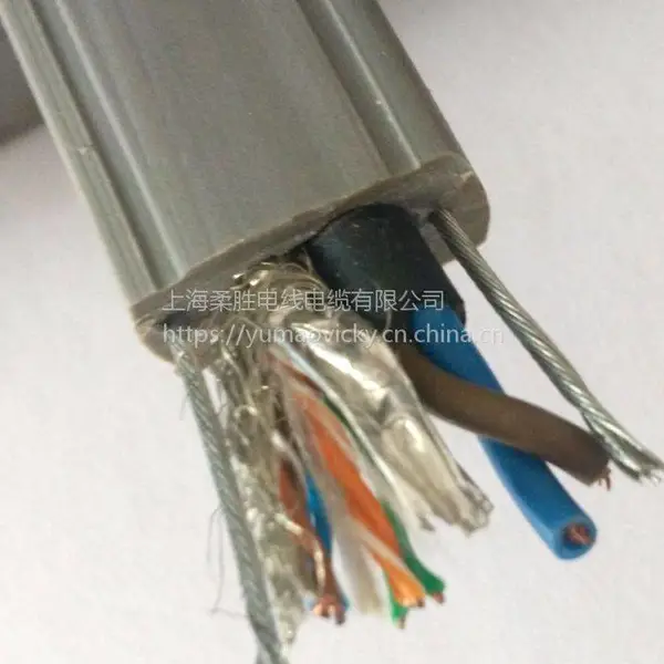 双网线加视频线加电源线加双钢丝电梯网线综合线