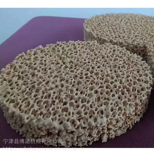 博涵泡沫陶瓷过滤网耐高温使用简单提高铸件质量