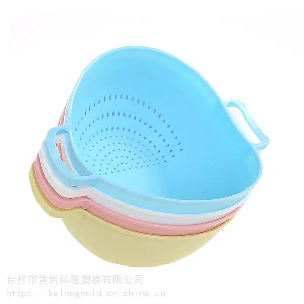 加工制造塑料果蔬篮沥水篮洗菜淘米篮模具 专业开发各塑料模具厂日用品模具