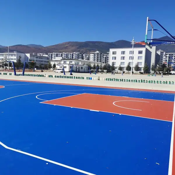 广州市黄浦区 半预制型硅pu 排球 乒乓球塑胶地坪施工