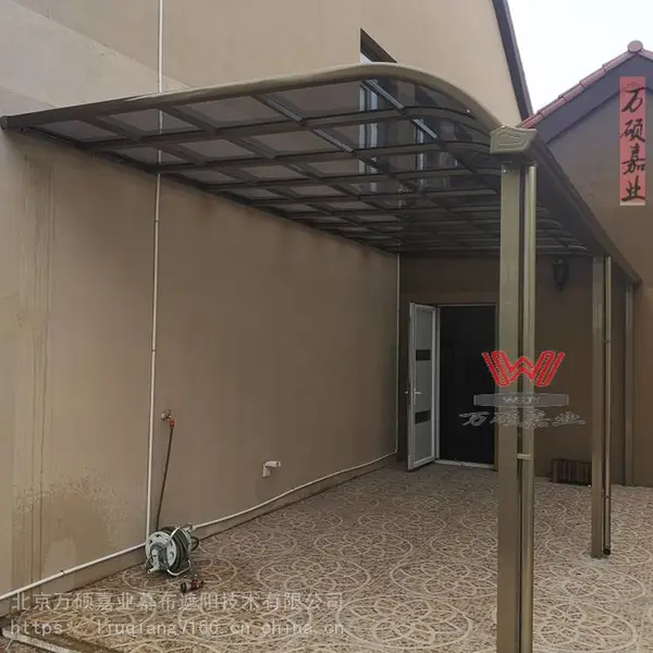 定做别墅阳台窗棚 铝合金露台棚 庭院耐力板PC遮阳雨棚车棚 自行车棚