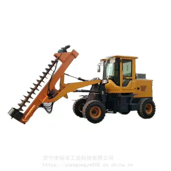 轮式旋挖钻机 建筑地基打桩机 大口径螺旋钻孔机