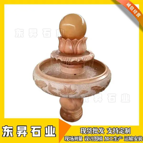 大型石雕***球 客厅水晶球*** 门口喷泉流水滚动石球