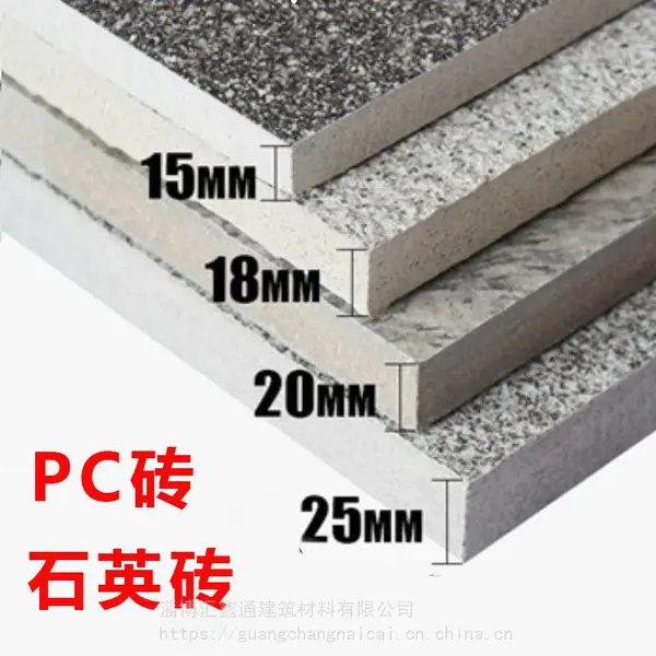生态砖地铺石PC砖仿石材石英砖瓷砖厚砖景观园林广场砖仿石砖18MM