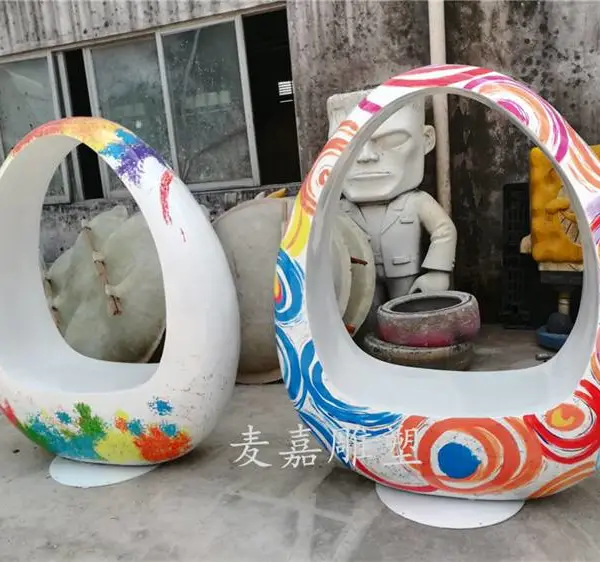 户外卡通花篮座椅雕塑公园商场景观小品花篮装饰摆件