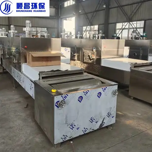 多用型连续带式微波干燥机 特氟龙高温布连续载物料烘干