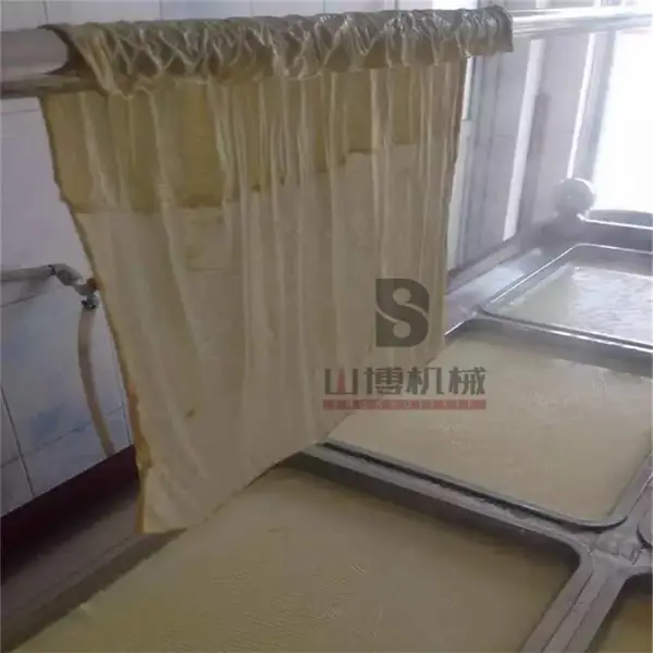 山博新鲜豆皮机不锈钢4盘6盘油腐竹机 豆制品加工设备