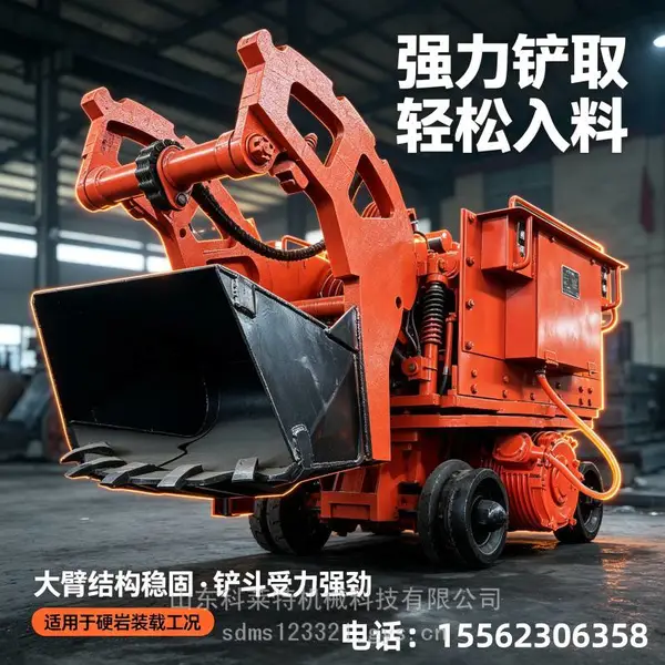 Z17AW 装岩机厂家 轨轮式电动装岩机 小型巷道矿石装岩设备