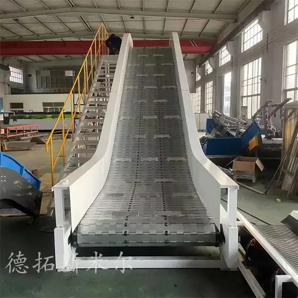 德隆机械设备定做链板流水线板式垃圾输送处理机械自动化设备DL