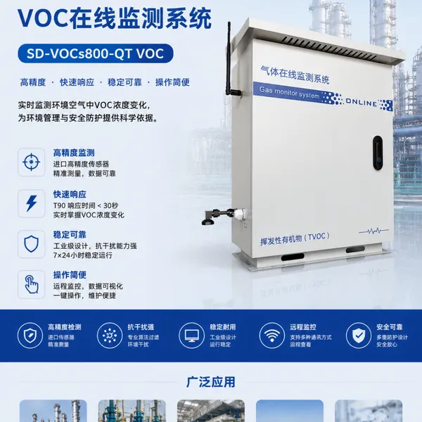 山盾科技SD-VOCs800-QT VOCs在线监测系统(源头厂家支持定制)