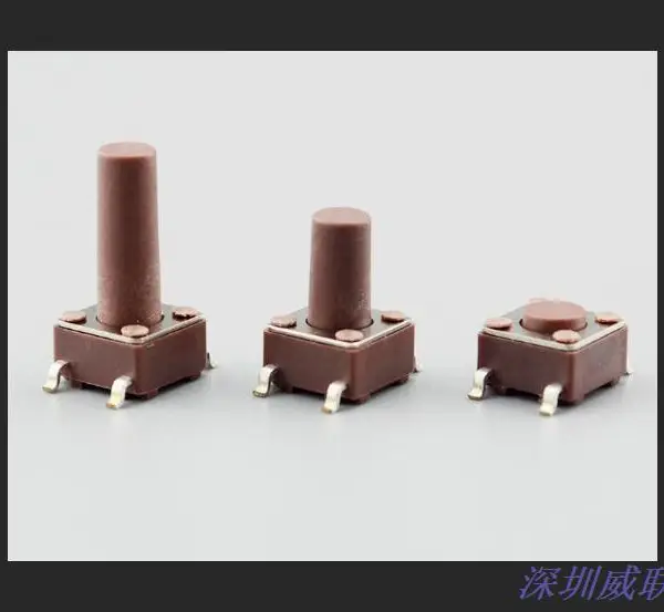 厂家热卖 6X6X7.2带灯轻触开关 TSL06131 带帽带灯 复位式开关