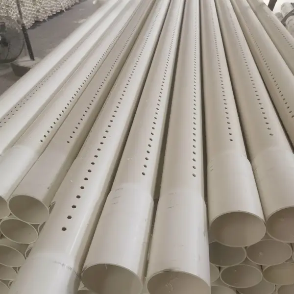 山东东营直供UPVC管 90PVC-U实壁管 打孔管 地下通信穿线管