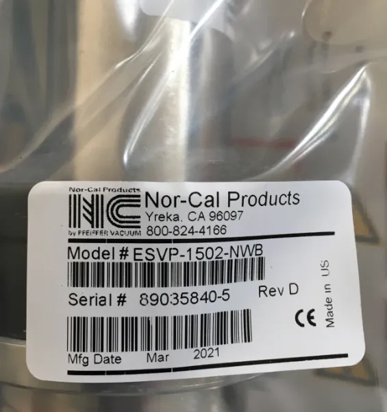 优势供应 Nor-Cal 气动角阀 ESVP-1502-NWB