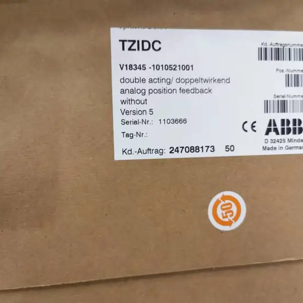 供应ABB V18345-1020521001阀门定位器