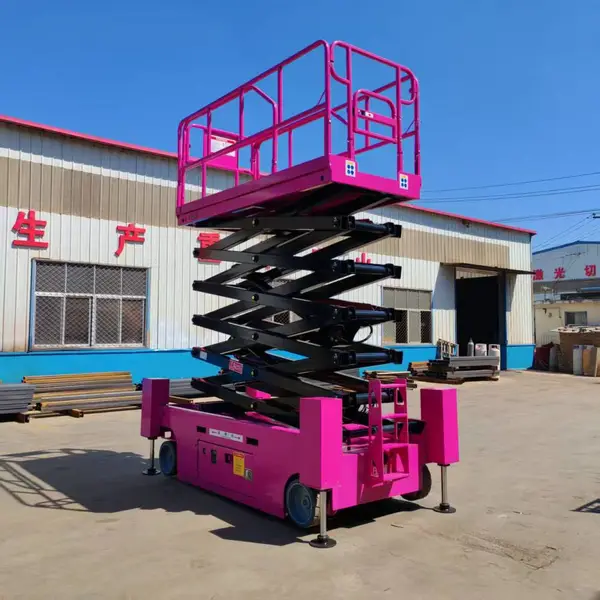 自行走剪叉式升降平台全电动折叠高空作业平台移动式液压升降机