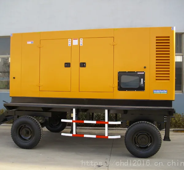 潍柴300KW拖车静音型柴油发电机组 配置WD618增压发动机