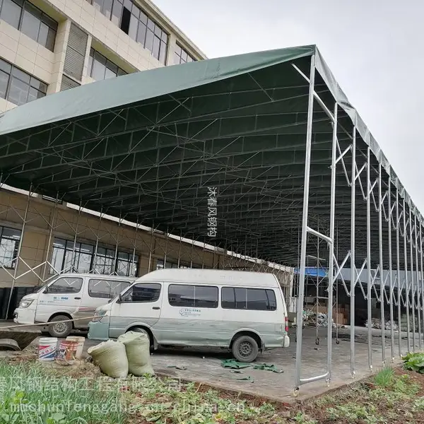 成都工厂直营仓库雨棚、大型移动雨篷、可收缩帐篷