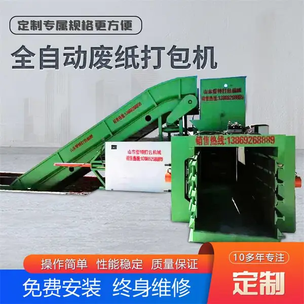 蕾特打包机发货及时-120吨全自动废纸打包机报价