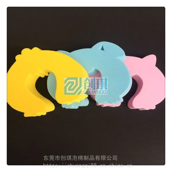 创琪定制 卡通动物EVA防夹手门卡门塞 加厚安全门挡 软泡棉7色彩色
