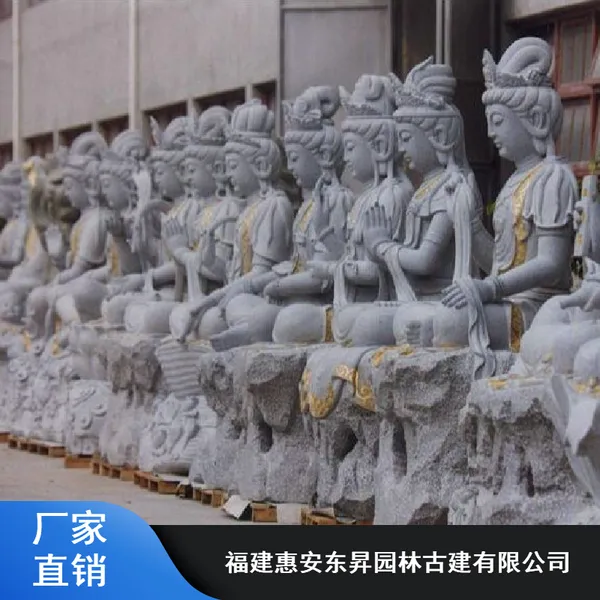 耐磨汉白玉观音石雕_东昇旅游景区观音石雕_小型观音石雕报价