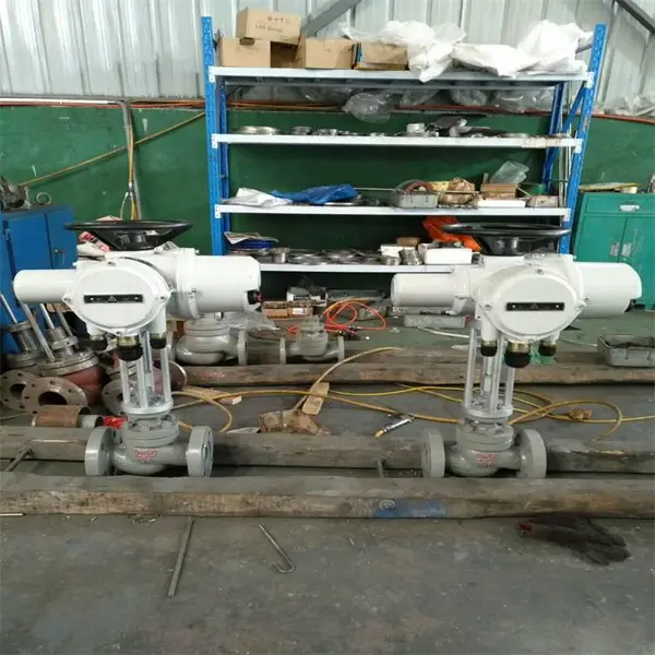 ZAZP型电动直通单座调节阀 ZAZP-25C-DN40-DC24V WCB铸钢阀体 法兰连接接口