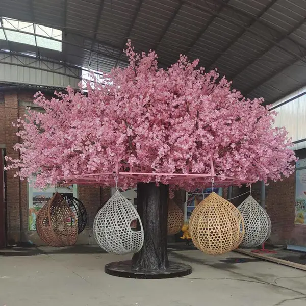 网红樱花树吊篮秋千户外网红无动力游乐设备中乐亲子体能儿童乐园