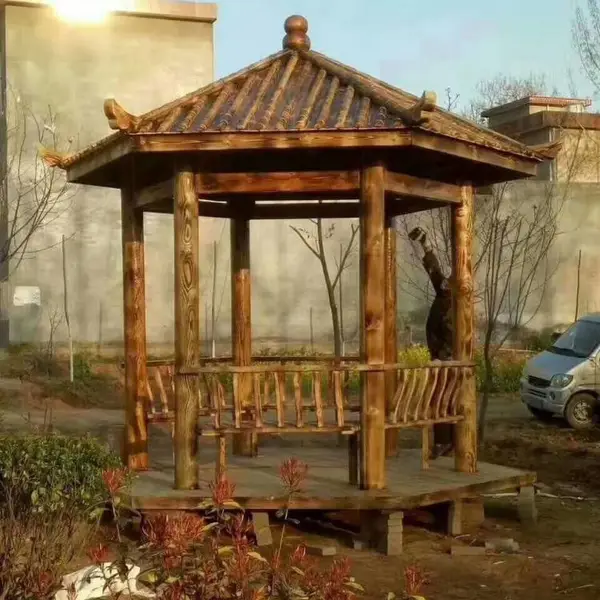 户外防腐木凉亭 仿古建凉亭