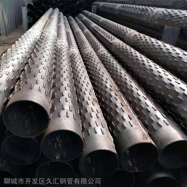 圆孔降水井滤水管 219mm螺旋过滤管 壁厚3-8mm 井管厂