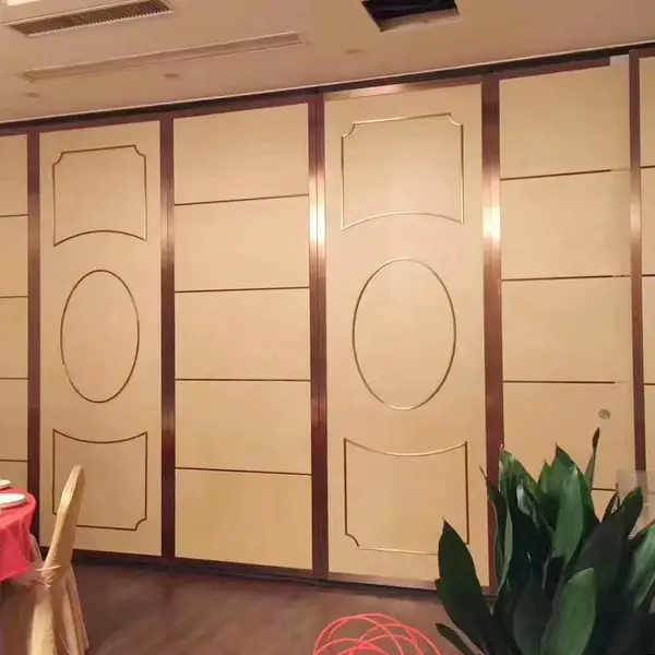 卡曼隔墙会议办公室推拉酒店活动隔断墙饭店包间吊轨道伸缩折叠门