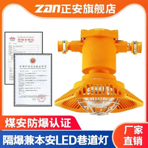 正安防爆矿用本安兼隔爆型LED巷道灯DJS48/127L(A)井下照明超亮