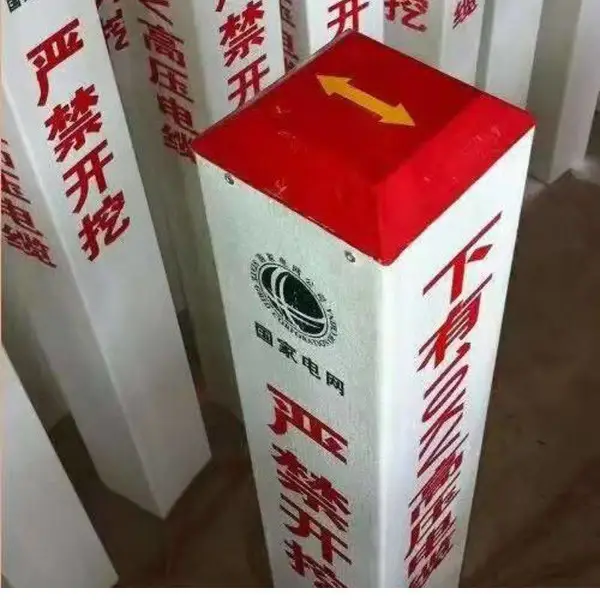 四川自贡景区玻璃钢警示桩-玻璃钢石油桩定制