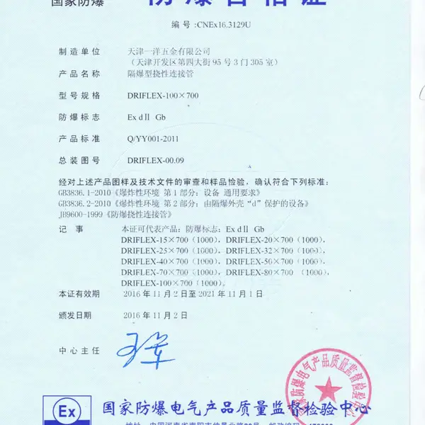 防爆合格证